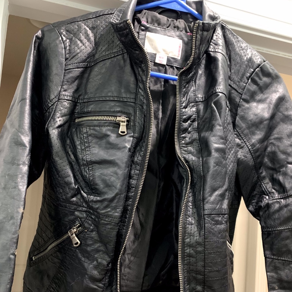 Faux Leather Jacket Size M